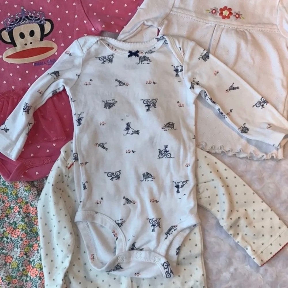 Baby Girl Onesie & Shirt Bundle Size 6 Months - Picture 2 of 6